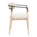  Zuo Equinox 110853 Dining Chair - Oyster Gray/Natural IMAGE 5