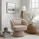  Zuo Liva 110849 Swivel Chair - Frosty Brown IMAGE 5