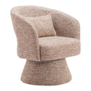  Zuo Liva 110849 Swivel Chair - Frosty Brown IMAGE 6