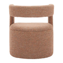  Zuo Atria 110848 Accent Chair & Ottoman - Tawny Brown IMAGE 2
