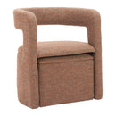  Zuo Atria 110848 Accent Chair & Ottoman - Tawny Brown IMAGE 7