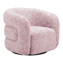  Zuo Refine 110846 Swivel Chair - Pink Tweed IMAGE 1