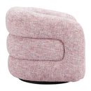  Zuo Refine 110846 Swivel Chair - Pink Tweed IMAGE 5