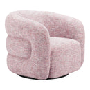  Zuo Refine 110846 Swivel Chair - Pink Tweed IMAGE 7