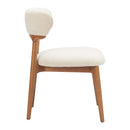  Zuo Cedar 110844 Set of 2 Dining Chair - White/Walnut IMAGE 5