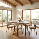  Zuo Cedar 110844 Set of 2 Dining Chair - White/Walnut IMAGE 8