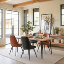  Zuo Keppel 110843 Set of 2 Swivel Dining Chair - Black IMAGE 12