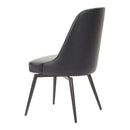  Zuo Keppel 110843 Set of 2 Swivel Dining Chair - Black IMAGE 2