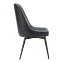  Zuo Keppel 110843 Set of 2 Swivel Dining Chair - Black IMAGE 5