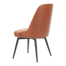 Zuo Keppel 110842 Set of 2 Swivel Dining Chair - Brown IMAGE 2