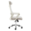  Zuo Jett 110841 High Back Office Chair - Light Gray IMAGE 4