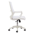  Zuo Jett 110840 Low Back Office Chair - White IMAGE 5