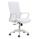  Zuo Jett 110840 Low Back Office Chair - White IMAGE 6