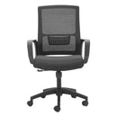  Zuo Jett 110839 Low Back Office Chair - Black IMAGE 8