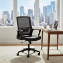  Zuo Jett 110839 Low Back Office Chair - Black IMAGE 9
