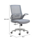  Zuo Pater 110838 Office Chair - Gray IMAGE 9