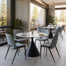  Zuo Desi 110828 Set of 2 Armless Dining Chair - Azure Gray IMAGE 9