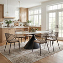  Zuo Silues 110822 Set of 2 Dining Chair - Taupe/Brown IMAGE 11