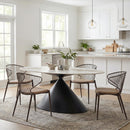  Zuo Silues 110822 Set of 2 Dining Chair - Taupe/Brown IMAGE 12
