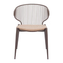  Zuo Silues 110822 Set of 2 Dining Chair - Taupe/Brown IMAGE 5