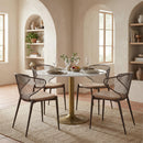  Zuo Silues 110822 Set of 2 Dining Chair - Taupe/Brown IMAGE 7