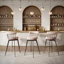  Zuo Saku 110821 Swivel Barstool - Beige/Brown IMAGE 10