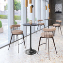  Zuo Saku 110821 Swivel Barstool - Beige/Brown IMAGE 9