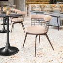  Zuo Saku 110819 Swivel Dining Chair - Beige/Brown IMAGE 8