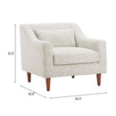  Zuo Koseli 110783 Armchair - Pewter Gray IMAGE 11