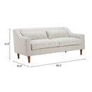  Zuo Koseli 110782 Loveseat - Pewter Gray IMAGE 10