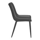  Zuo Magnus 110776 Set of 2 Dining Chair - Black IMAGE 9