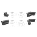  Zuo Garbi 110775 Modular Sectional - Black IMAGE 14