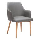  Zuo Wisom 110766 Set of 2 Dining Chair - Gray IMAGE 1