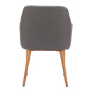  Zuo Wisom 110766 Set of 2 Dining Chair - Gray IMAGE 2