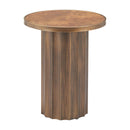  Zuo Afinato 110754 Side Table - Brown IMAGE 2