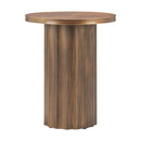  Zuo Afinato 110754 Side Table - Brown IMAGE 4