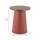  Zuo Dikis 110747 Side Table - Brown IMAGE 9