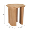  Zuo Benen 110746 Side Table - Natural IMAGE 8