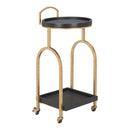  Zuo Zukei 110744 Bar Cart - Black IMAGE 2