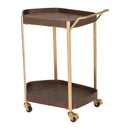  Zuo Stela 110743 Bar Cart - Walnut IMAGE 4