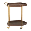  Zuo Stela 110743 Bar Cart - Walnut IMAGE 5