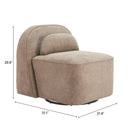  Zuo Kakao 110707 Swivel Chair - Olive Brown IMAGE 11