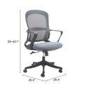  Zuo Delo 110703 Office Chair - Gray IMAGE 8