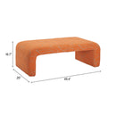  Zuo Nendo 110702 Bench - Abstract Orange IMAGE 5