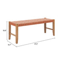  Zuo Bandani 110701 Bench - Tan IMAGE 8