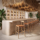  Zuo Bandani 110699 Barstool - Tan IMAGE 8