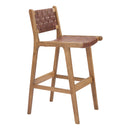  Zuo Feder 110693 Set of 2 Barstool - Brown IMAGE 1