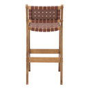  Zuo Feder 110693 Set of 2 Barstool - Brown IMAGE 2