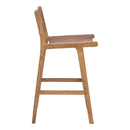  Zuo Feder 110693 Set of 2 Barstool - Brown IMAGE 3