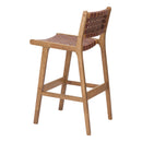  Zuo Feder 110693 Set of 2 Barstool - Brown IMAGE 4